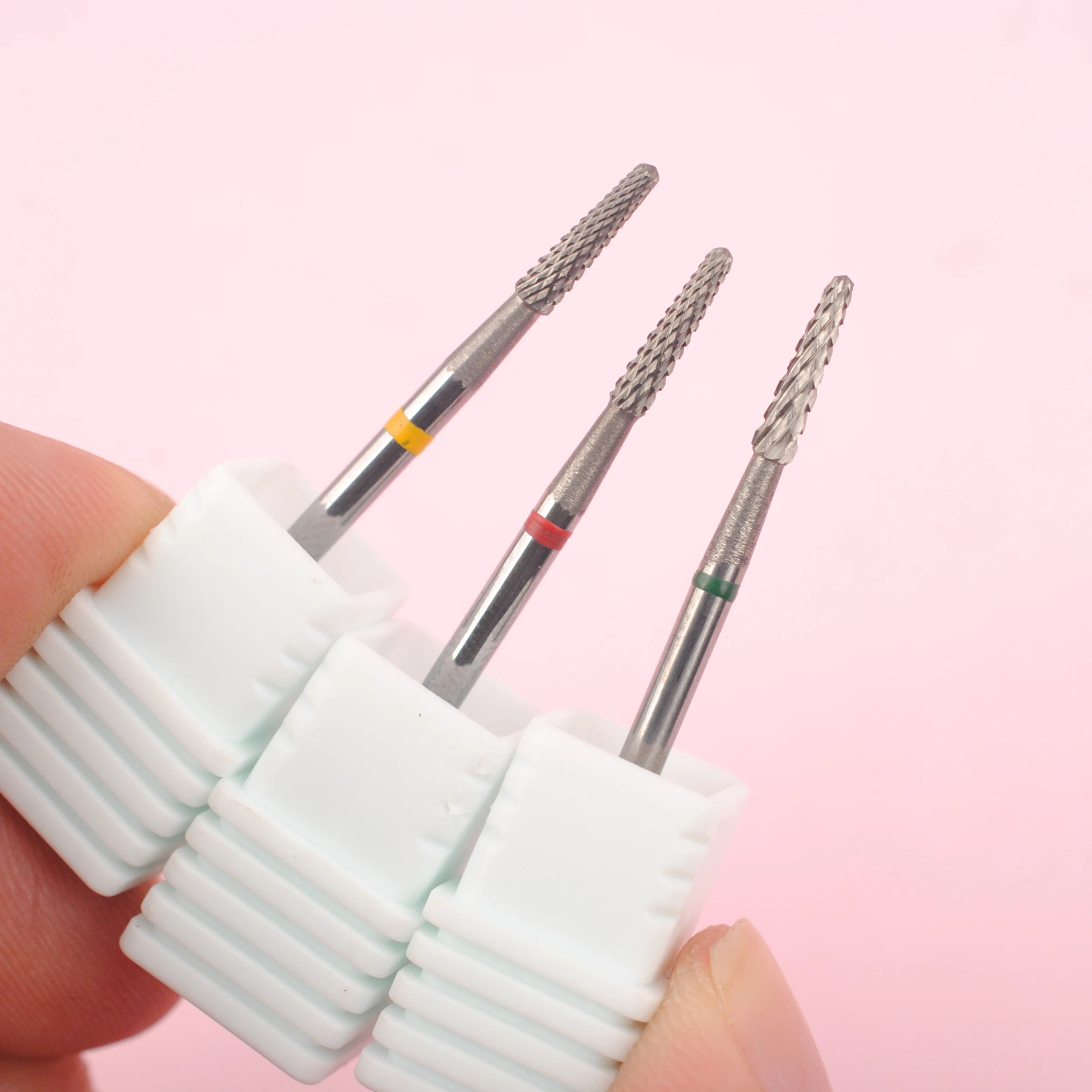 1pc punta da trapano per unghie in metallo duro fresa elettrica per manicure ruota bava rimuovere strumenti per smalto gel accessori per lime per unghie