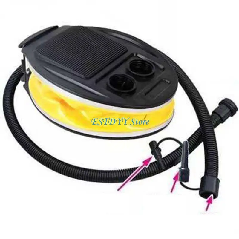 

G6DE Portable Inflatable Boat Kayak Foot Raft High Pressure Foot Air