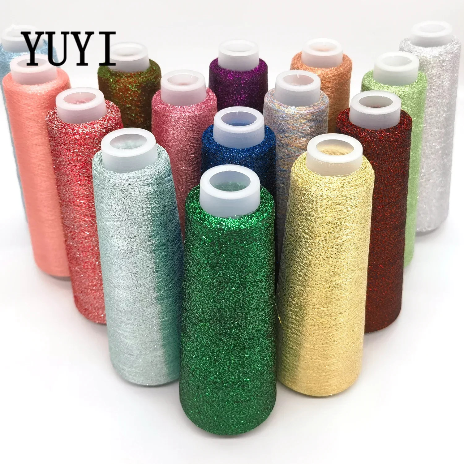 

YUYI 100g Metallic Yarn 115D For Computerized Embroidery And Decorative Sewing Shinny and Glittery Color Available