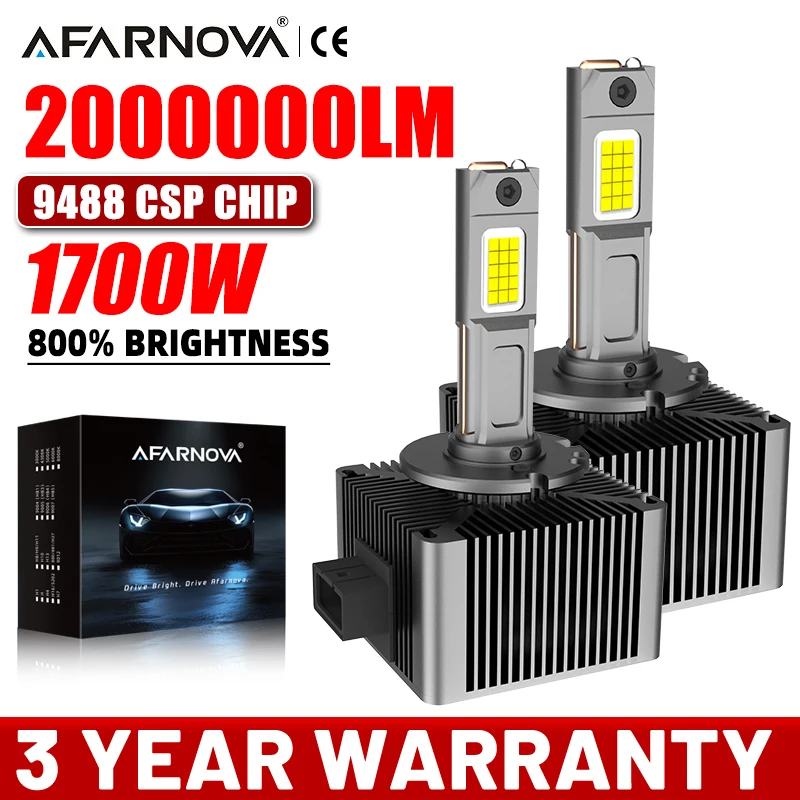 

1700W D3S LED D1S Headlight Bulb D4S D2S Canbus 2000000LM Super Bright Car Bulb D3R D1R D4R D2R Apply to Fog light Xenon HID 2pc