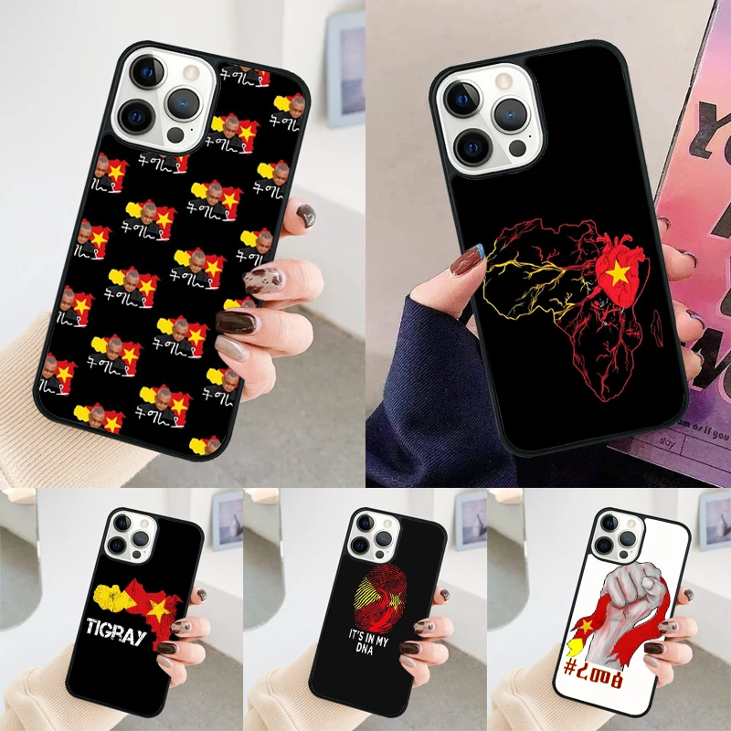 

Чехол для телефона с флагом Tigray для iPhone 17, Air 14, 15, 16, 16e Pro Max, чехол для apple 11 12 13 Pro Max Plus