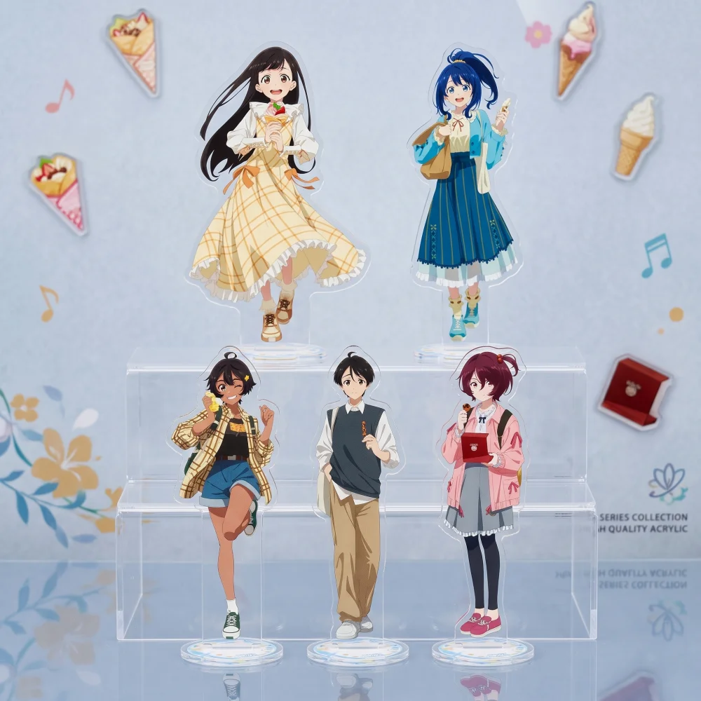 Makeine: Too Many Losing Heroines! Anime Acrylic Stand Figure Toy Yanami Anna Yakishio Lemon Cosplay Desk Decor Model Keychain