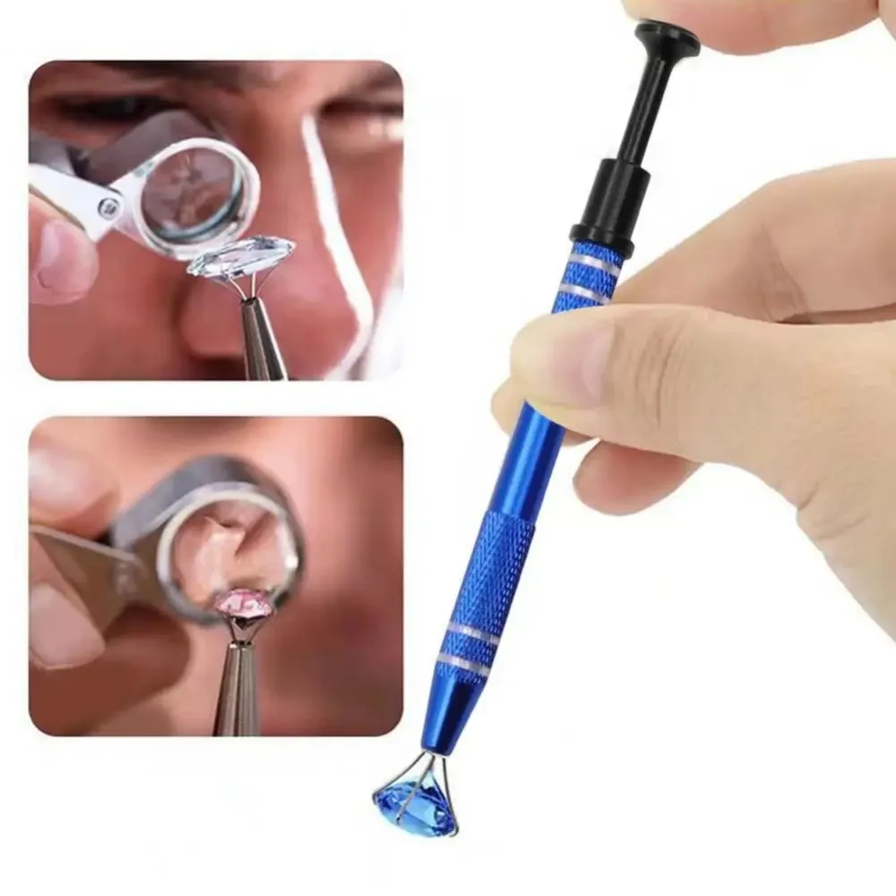 1/3/5pcs Four Claws Beads Holder Pick-up Tool Diamond Gems Prong Holder Tweezer Catcher Grabber Jewelry Repair Hand Convenient