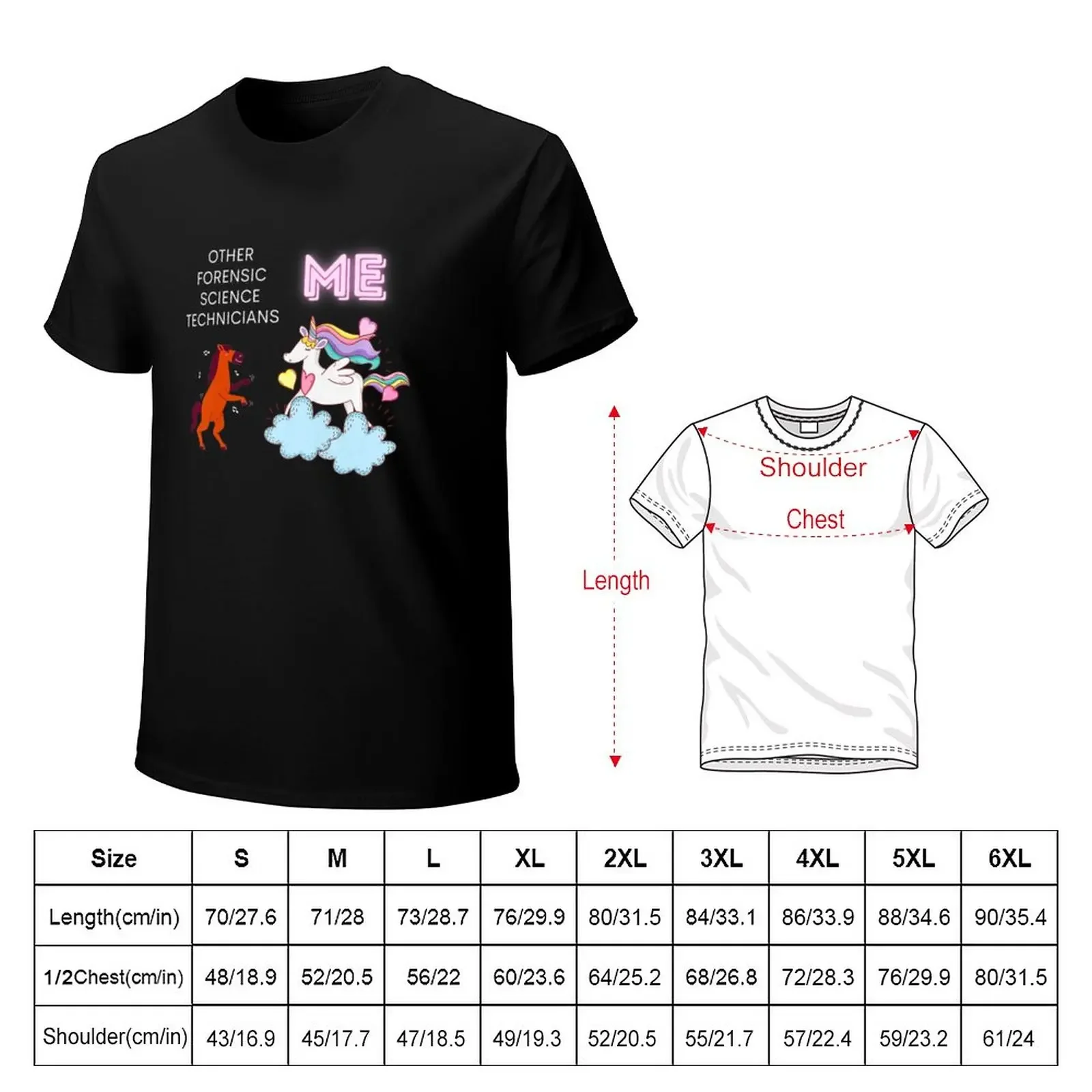 Womens Funny Unicorn Forensic Science TeeForensic Science Unicorn T-Shirt cute clothes Blouse boys whites oversized mens t shirt