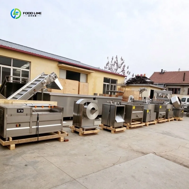 Hot Sale Small Scale Plantain Chips Making Machines Banana Processing Plant Plantain Chips Production Line FL Customized