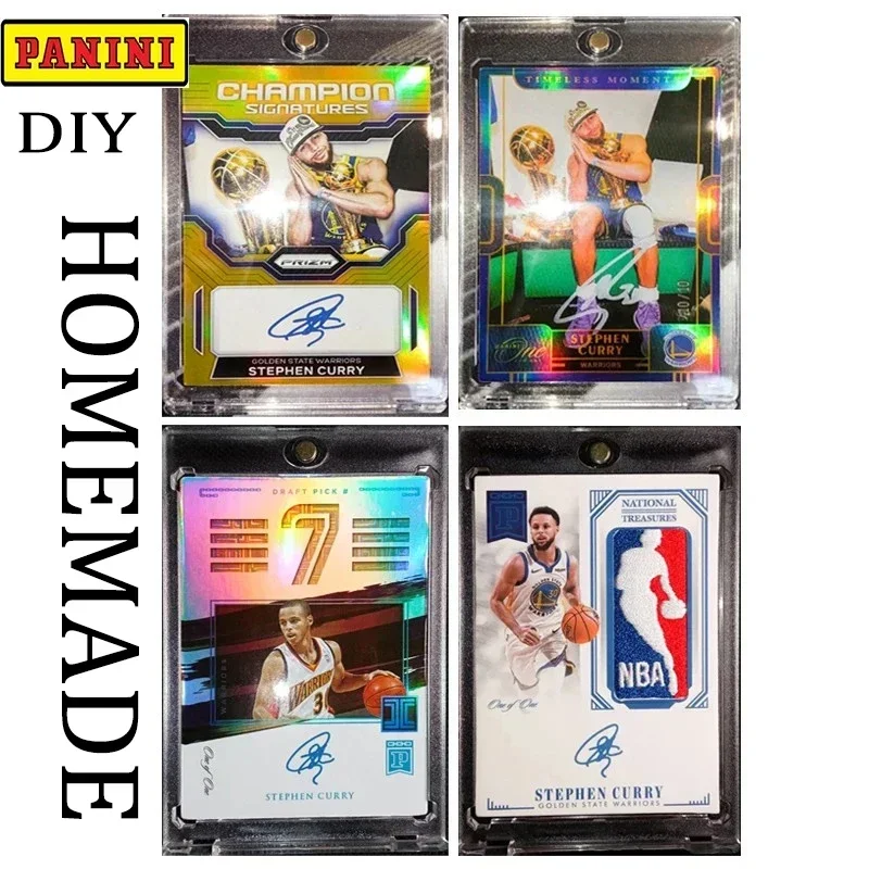 Panini star card NBA World Cup Stephen Curry DIY DIY 4PCS/SET Basketball embroidery material card Boy Christmas birthday present