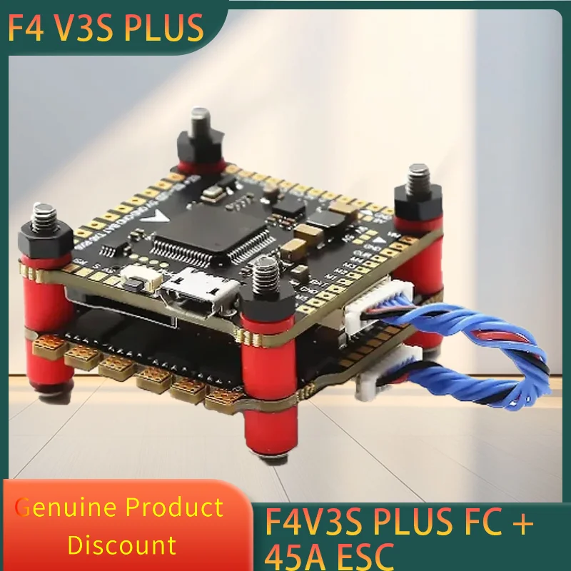 

F4 V3S PLUS FC Flight Controller Board Built-in Barometer OSD with Brushless ESC Stack/Power for RC 210 230 250MM RC Drone