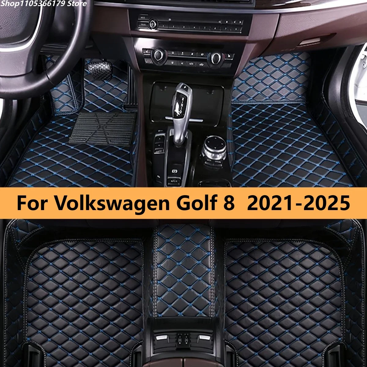 

Автомобильные коврики для Volkswagen VW Golf 8 2021 2022 2023 2024 2025, водонепроницаемые, полный комплект, аксессуары для автомобилей