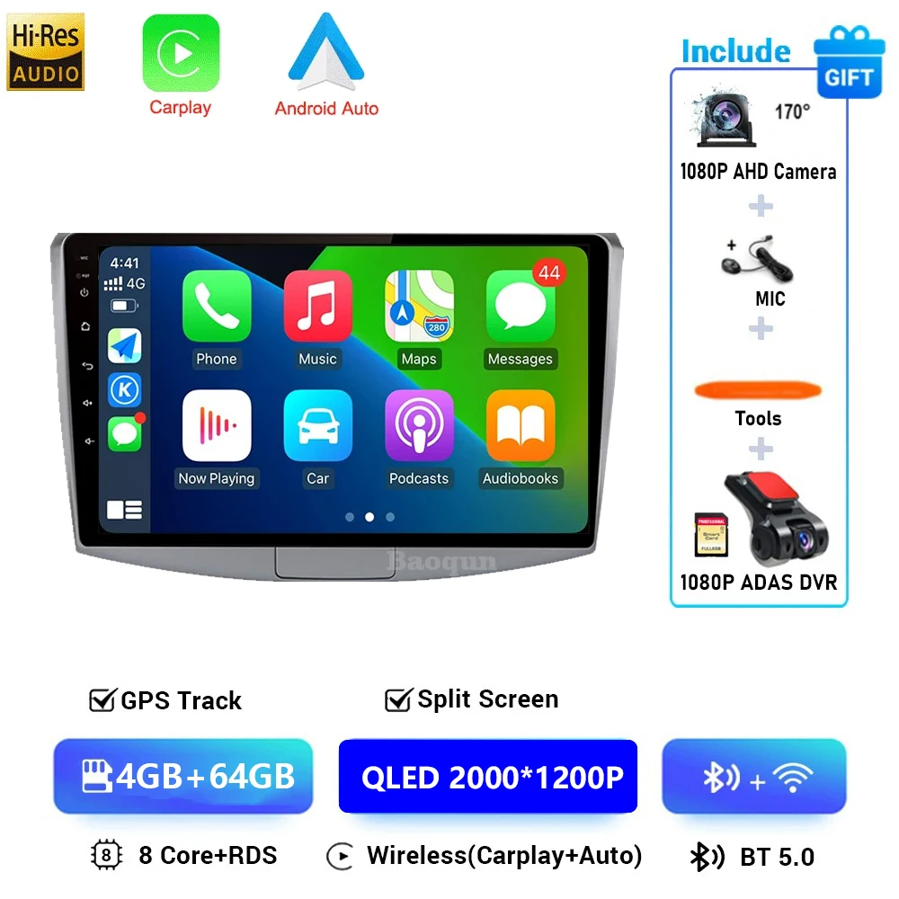 Voor Volkswagen VW Passat B6 B7 CC 2007-2015 Autoradio Carplay GPS Navigatie Stereo Android16 Auto Multimedia speler 4G Geen 2din