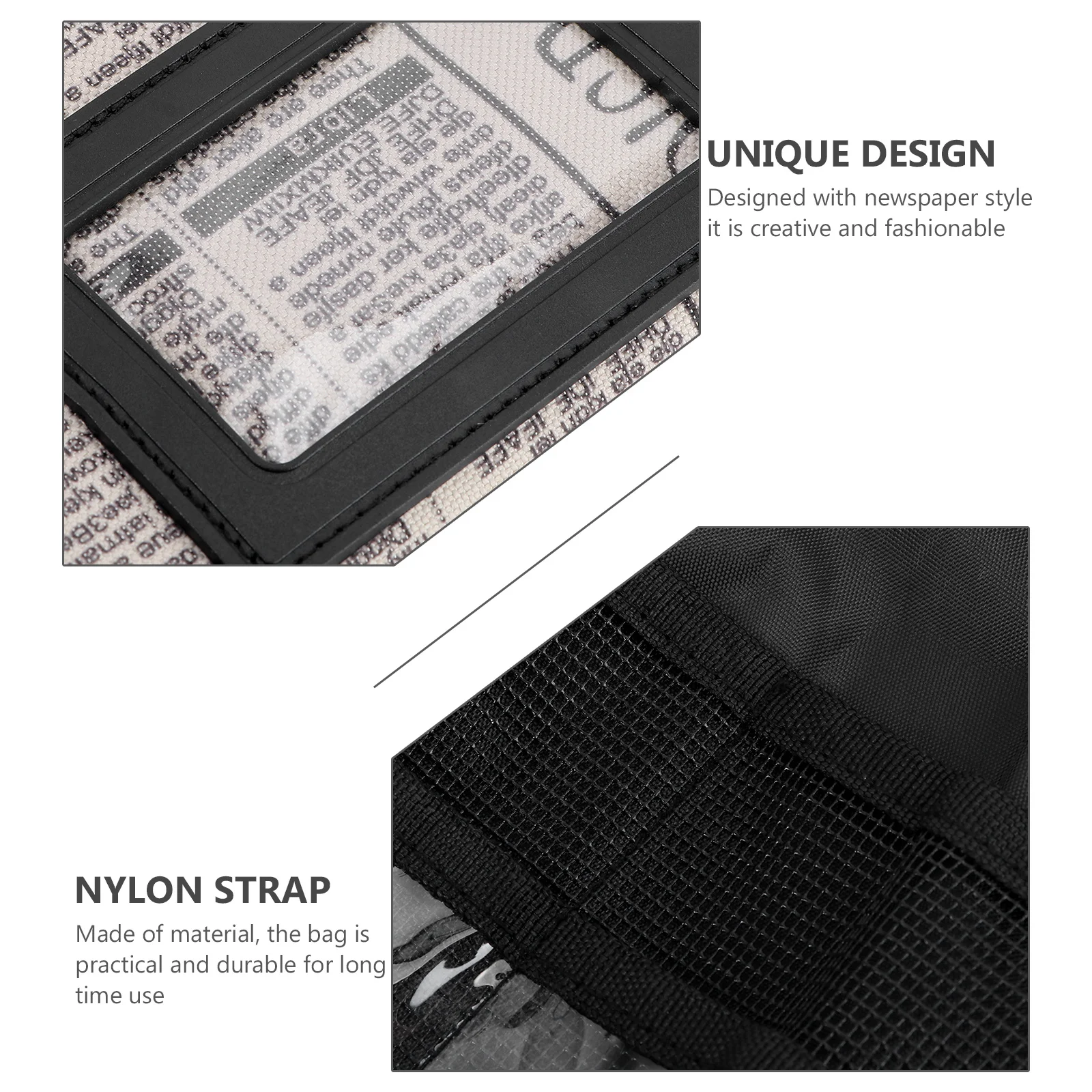 

Durable Drumstick Carrying Case Waterproof Newspaper Style Large Capacity Adjustable Strap Reliable Drumstick Storage Pouch