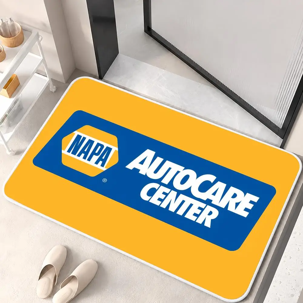 N-NAPA Racing Car Modification Floor Mat Flannel Rug Soft Non Slip Door Mat For Bathroom Bedroom Kitchen Living Room Home Decor
