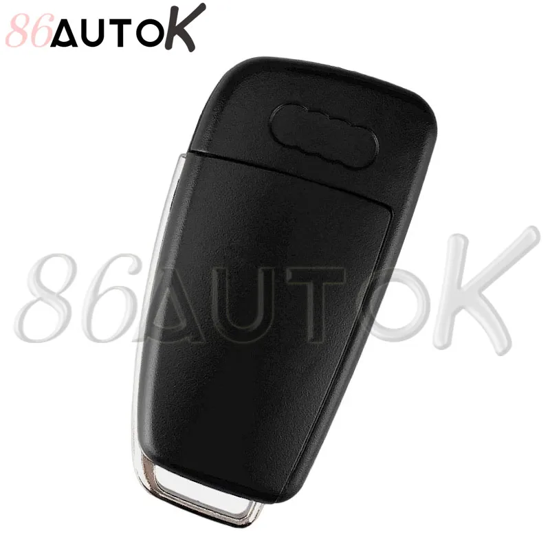 For Audi Q7 B7 Q3 A3 TT A2 A8 A6 A6L A4 S5 C5 C6 B6 Replacement Remote Car Key Shell Flip Key Folding Car Key Case 3 Buttons