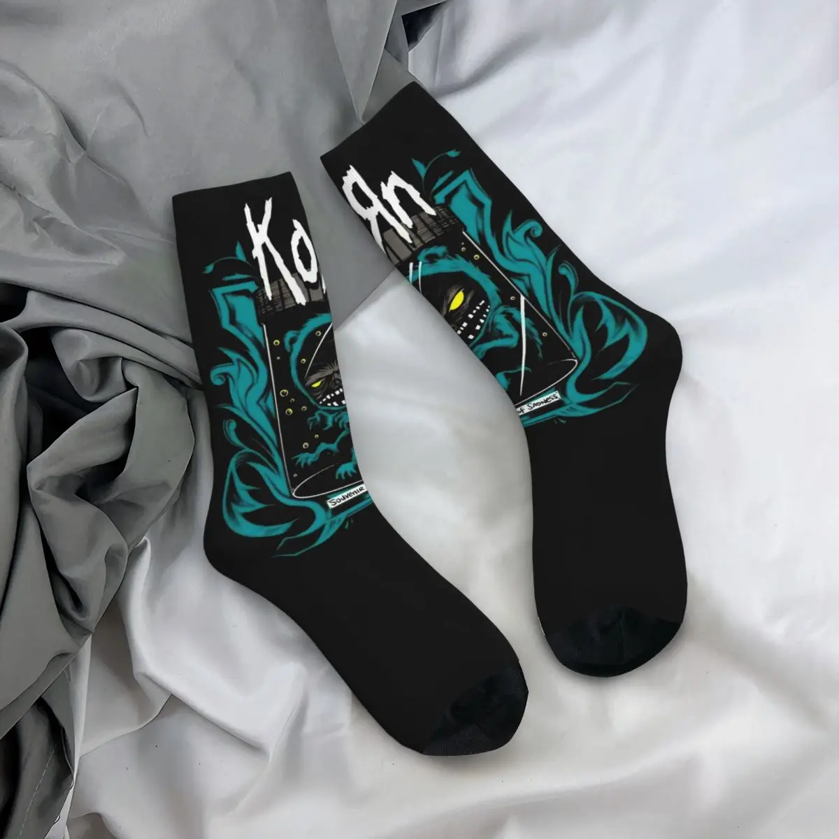 Winter Warm Casual Unisex Korn Band Rock Socks Non-slip Basketball Socks