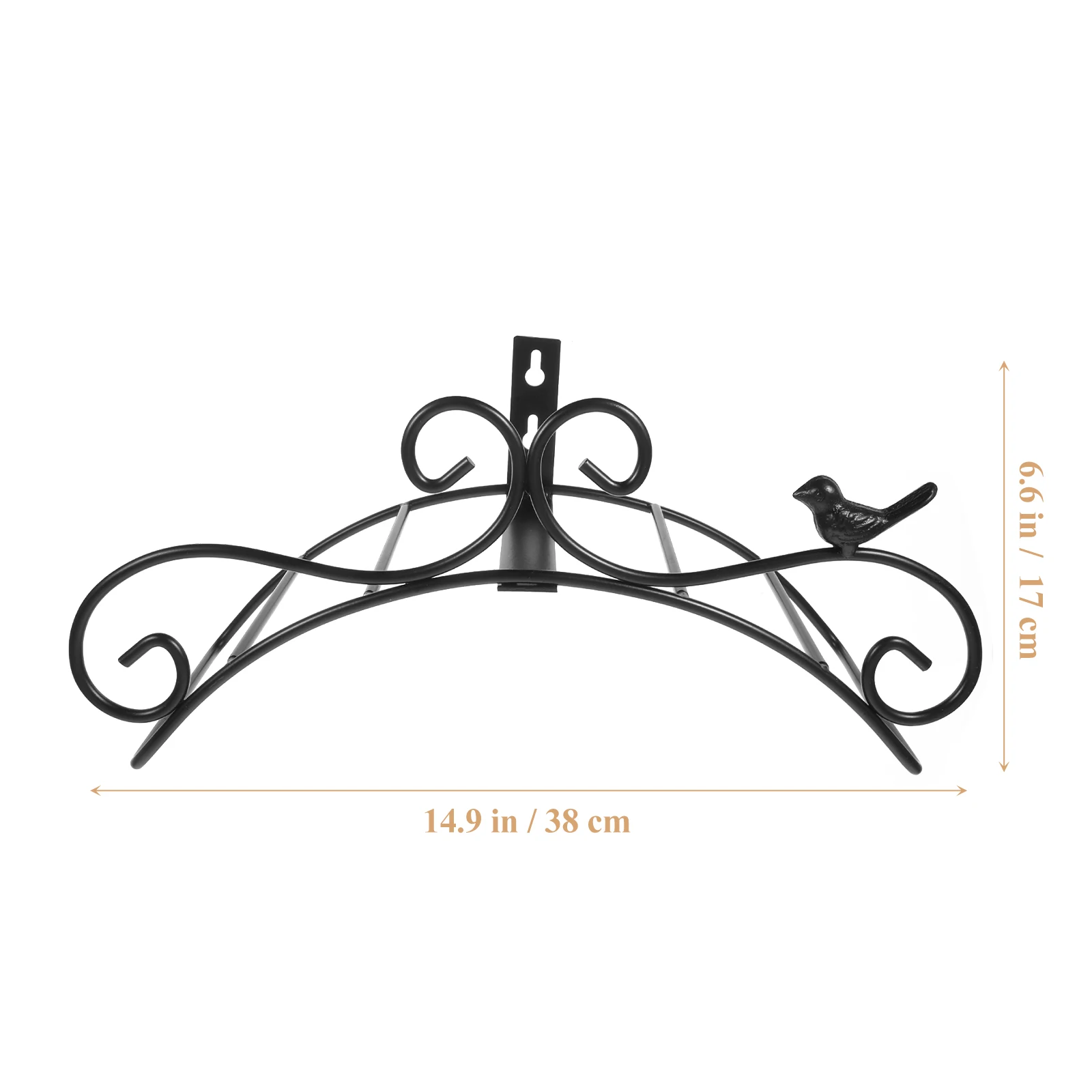 

1pc Garden Hose Iron Wall Hook Rack Storage Shelf Organizer Black Water Holder For Water Pipe Rope Outdoor Decoration