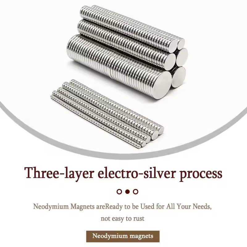 Super Strong Round Neodymium Magnet Powerful Magnets N35 Permanent Magnetic NdfeB Refrigerator Magnet 3x3 6x3 8x3 10x3 20x3 30x3 - Image 2