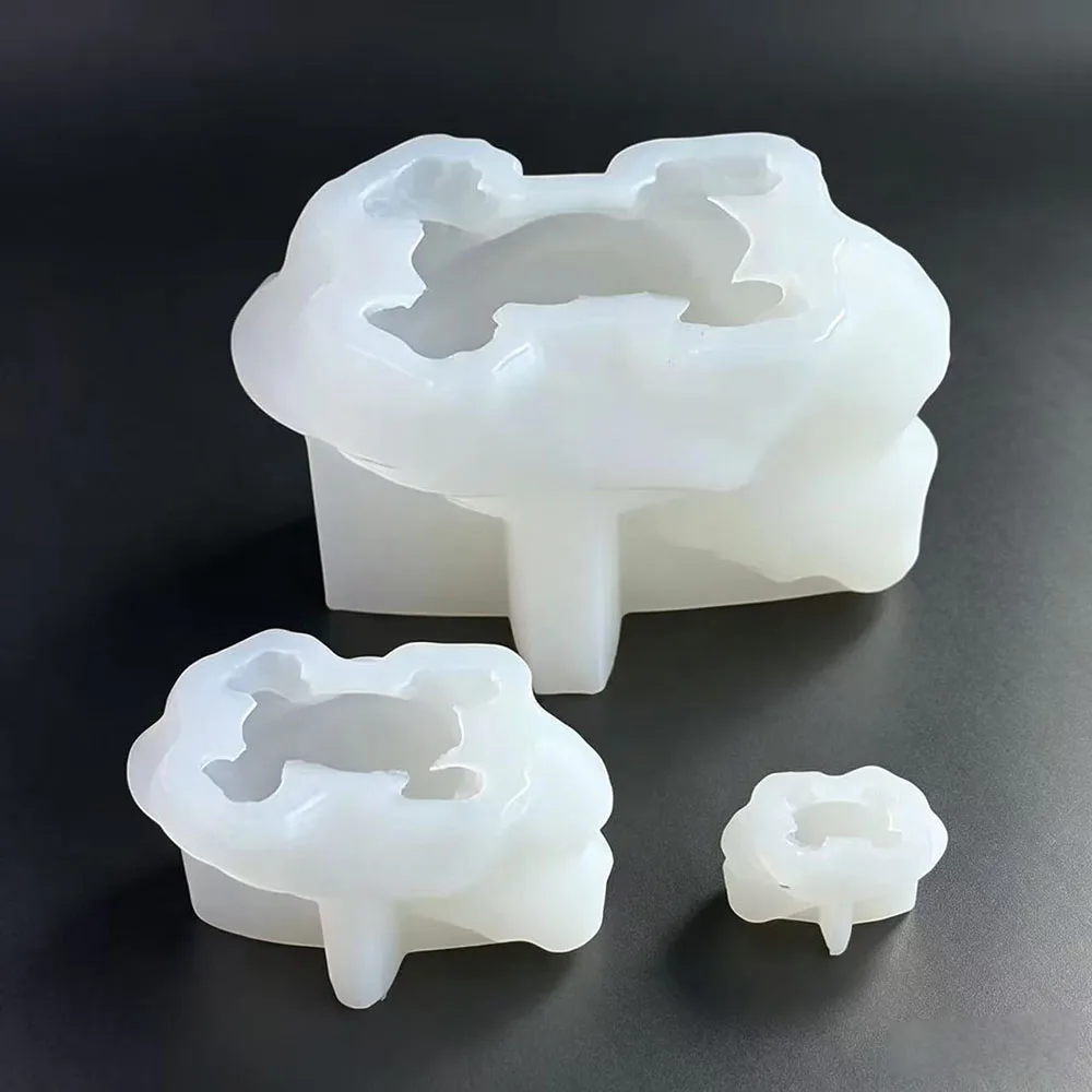 3D Turtle Silicone Mold 3 Sizes DIY Tortoise Plaster Cement Resin Mold Feng Shui Sea Turtle Statue Tea Pet Decor Gift