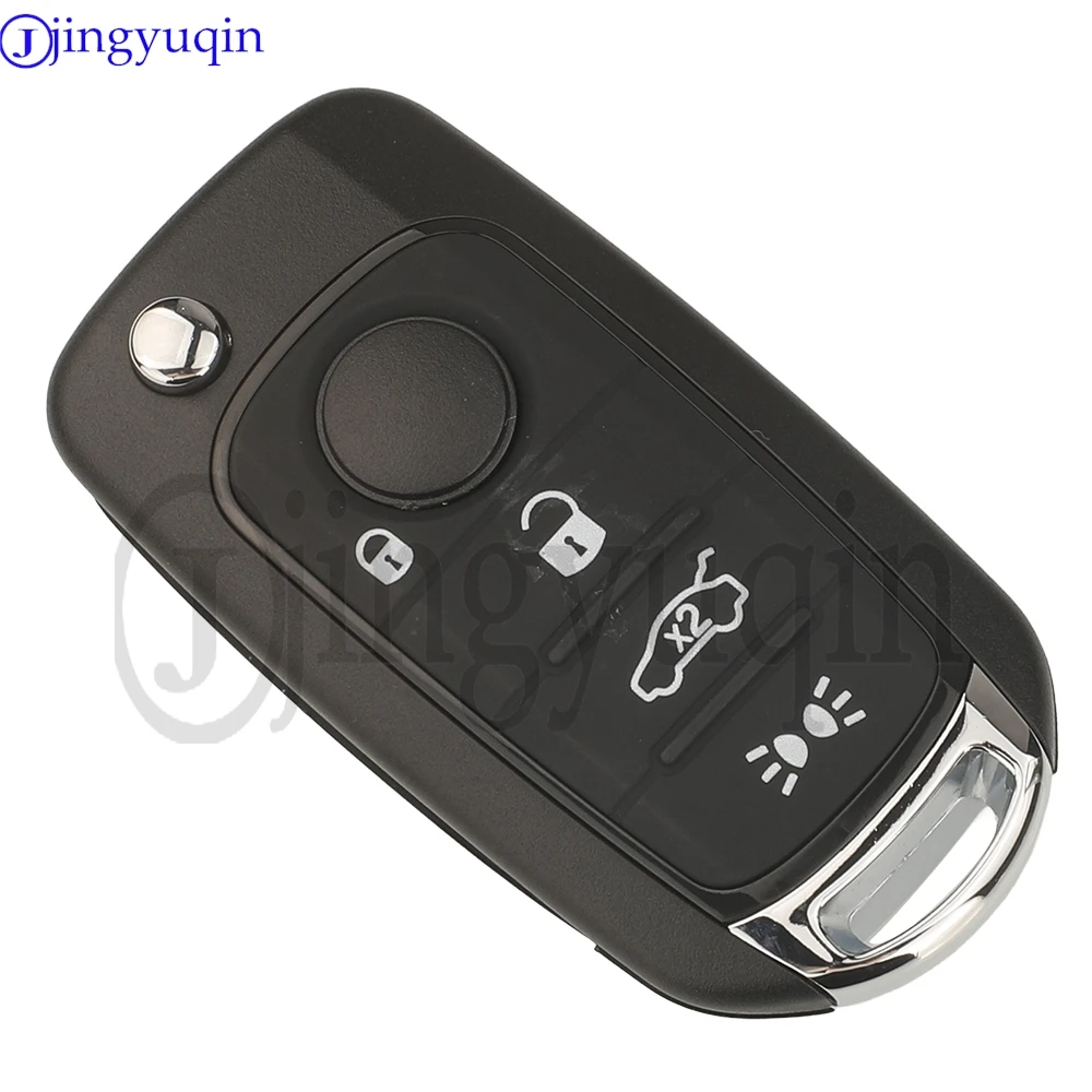 Jingyuqin 3/4BNT Flip Remote Car Key 433MHz Megamos AES MQB48 Chip For Fiat Egea tipo 500 500X 2016+ P/N: 6000633159 71779527