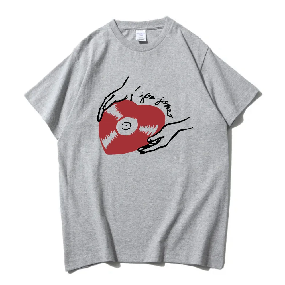 القلب تي شيرت مُسجل المغني جو جوناس تي شيرت مطبوع كم قصير س الرقبة تي شيرت موضة 2025 جديد تي شيرت نمط الملابس #2