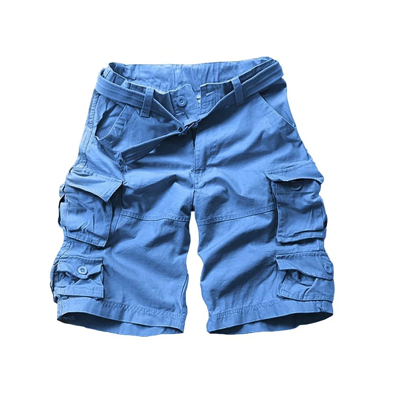 2025 New fashion vintage Men Shorts Style Army Camouflage Cargo Shorts plus belt - Image 2