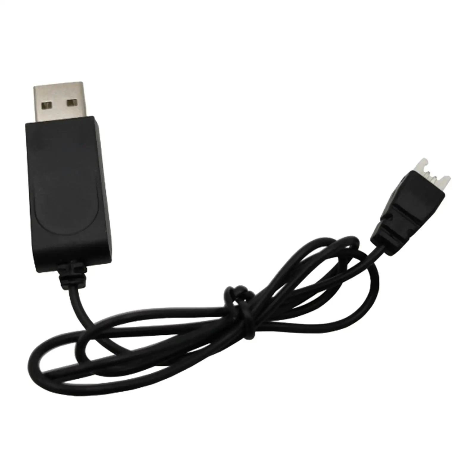 USB Battery Charging Cable 3.7V Durable Black High Performance 500MA Output