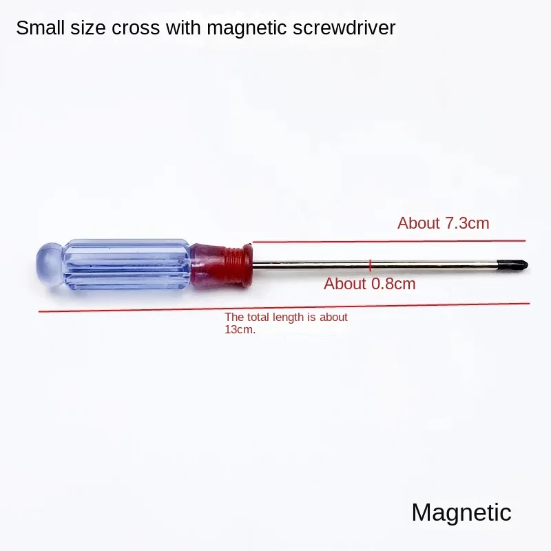 1PCS Cross Small Screwdriver 13cm Plastic Handle Screwdriver Removing Presser Paste Screw Screwdriver Tool for Industrial Sewing