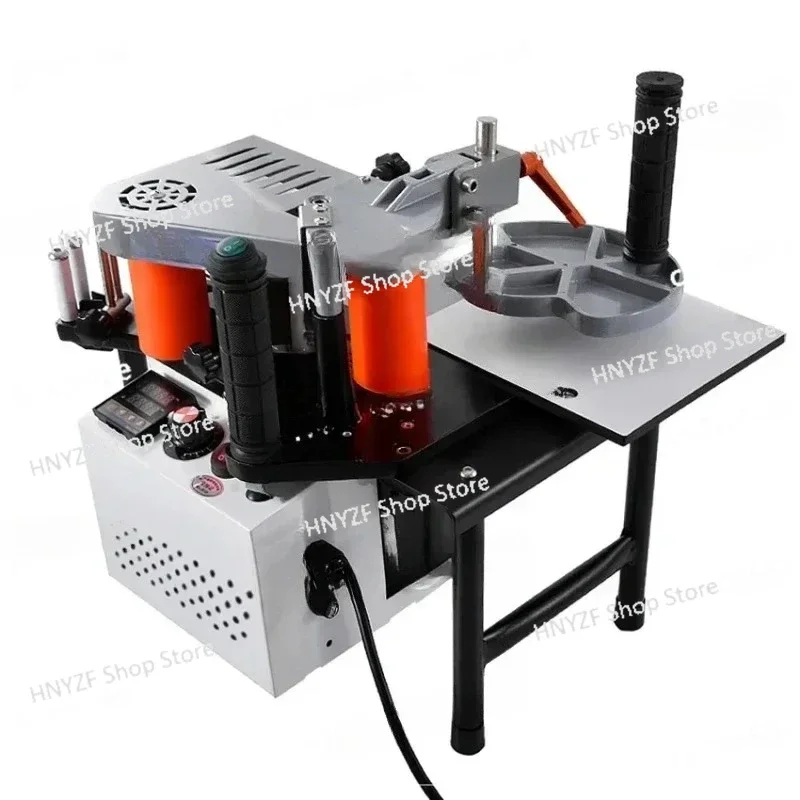 Edge Banding Machine Portable Wood PVC Two-sided Gluing Edge Bander with Tray & Cut Adjustable Speed 110/200V 1200W 1000ml