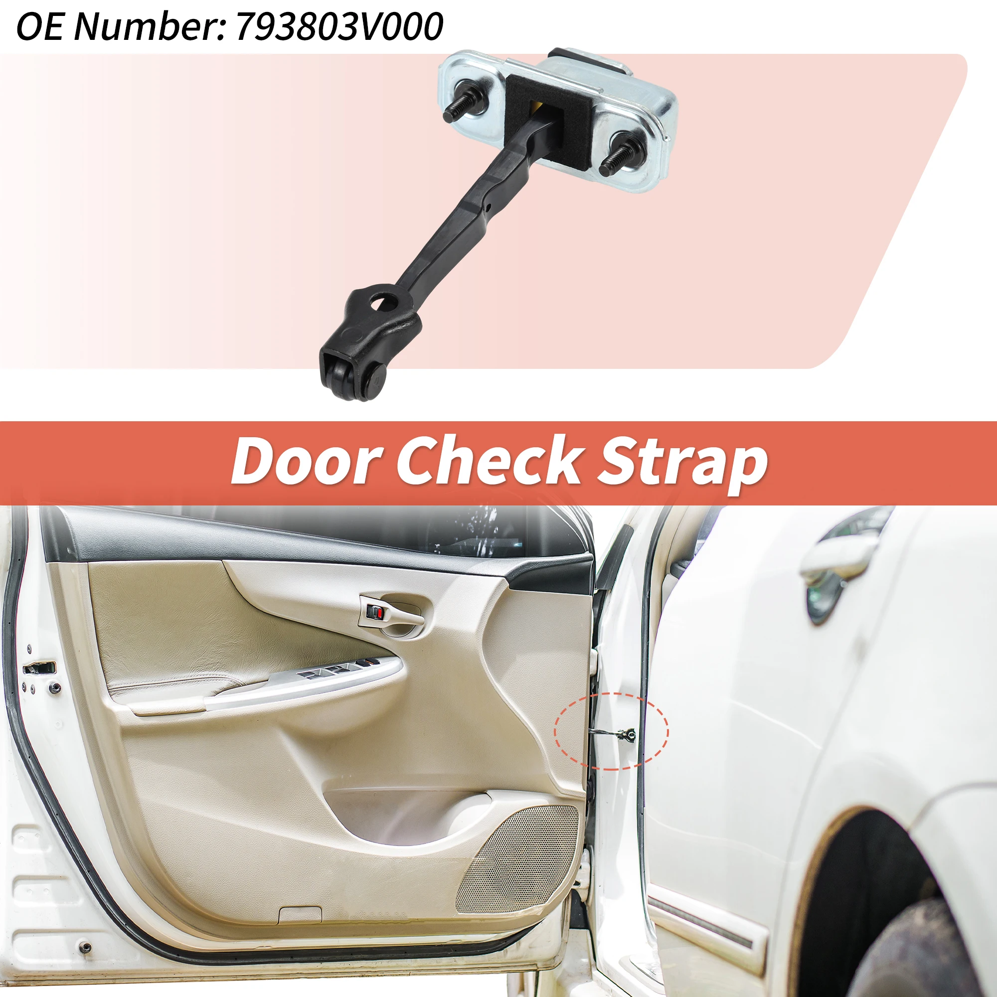 

Ограничитель открывания передней левой двери UXCELL №793803V000 для Hyundai Azera 2012-2017, 1 шт.