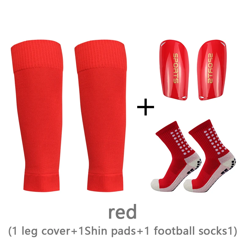 1 set of high elastic football leggings adult youth sports leggings outdoor protective equipment non-slip soccer socks