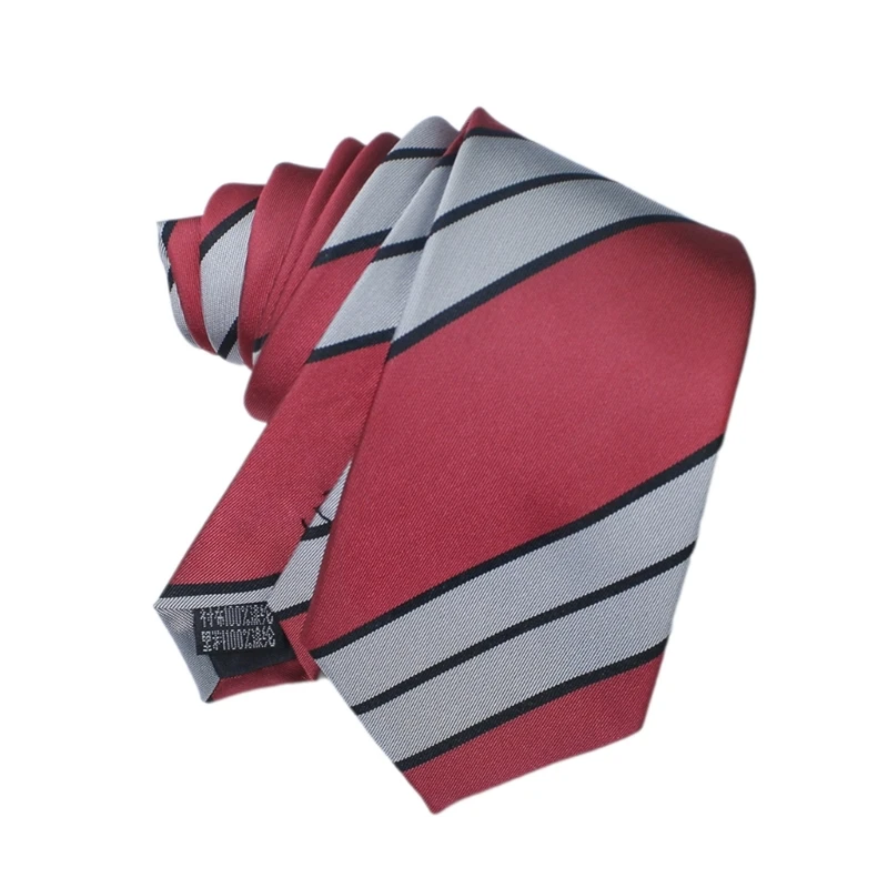 

Y166 Teens Shirt Necktie Women Anime Fan Striped Pattern Necktie Uniform Self Tie Tie