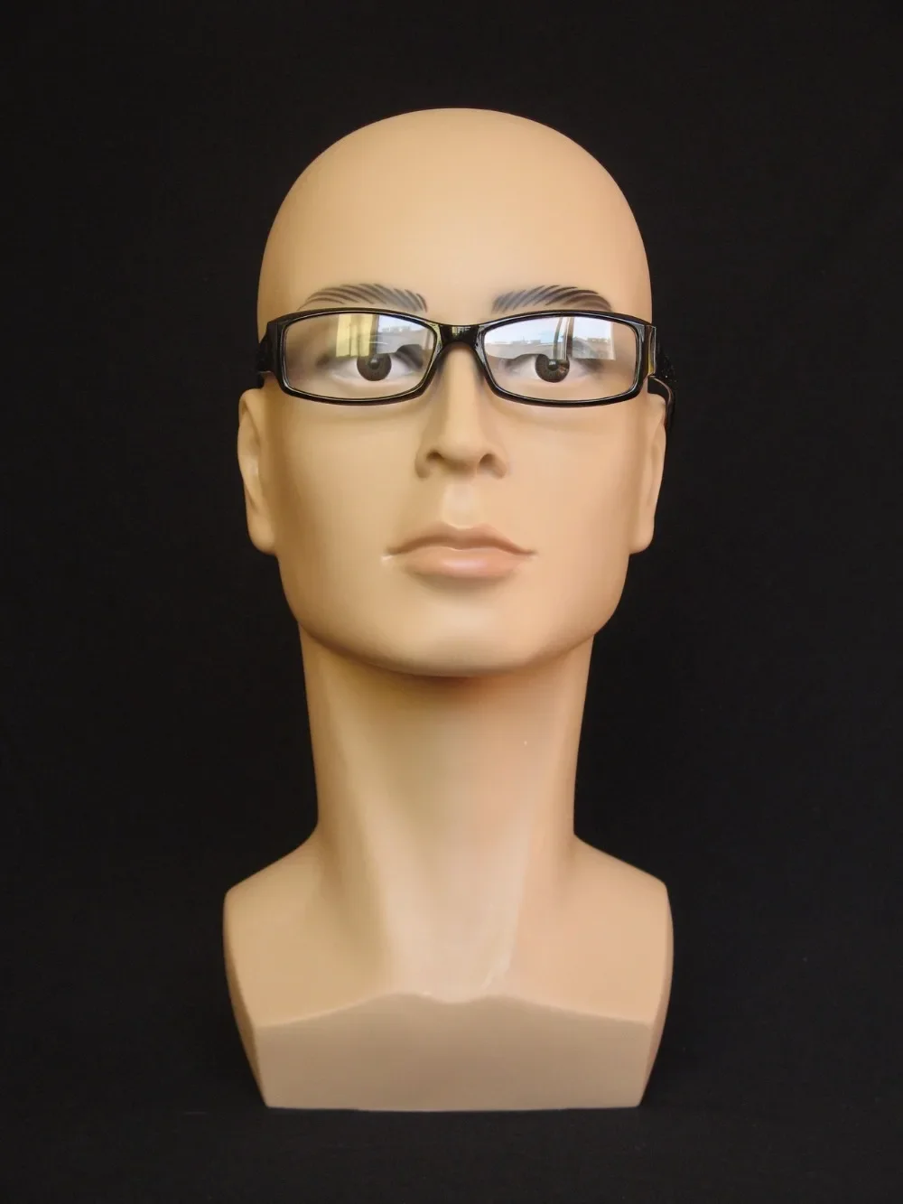 

Realistic PVC Male Mannequin Dummy Head for Hat Wig Sunglass Display Manikin Doll Heads