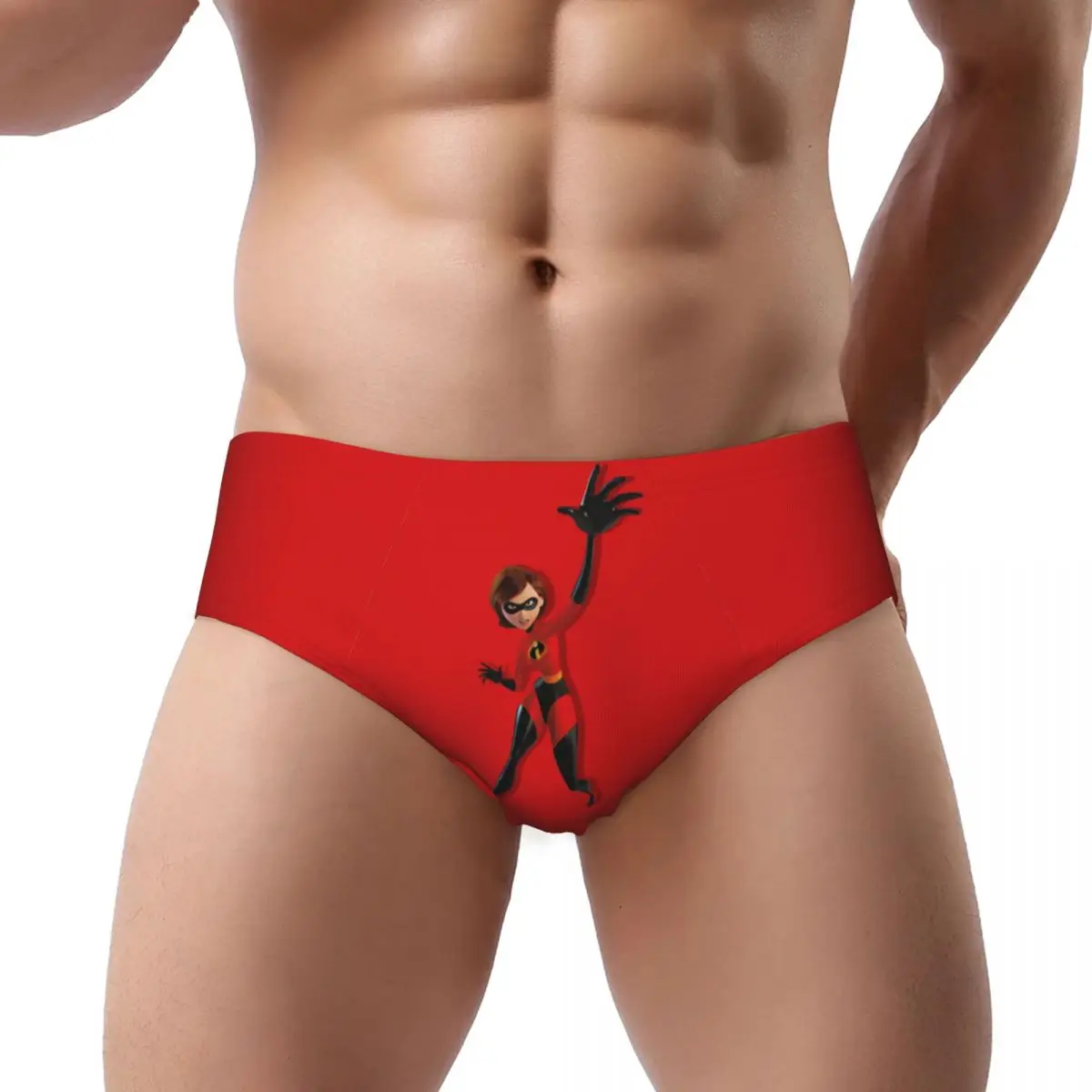 Custom Men's The Incredibles Panties Underwear Male Stretch Elastigirl Briefs Underpants