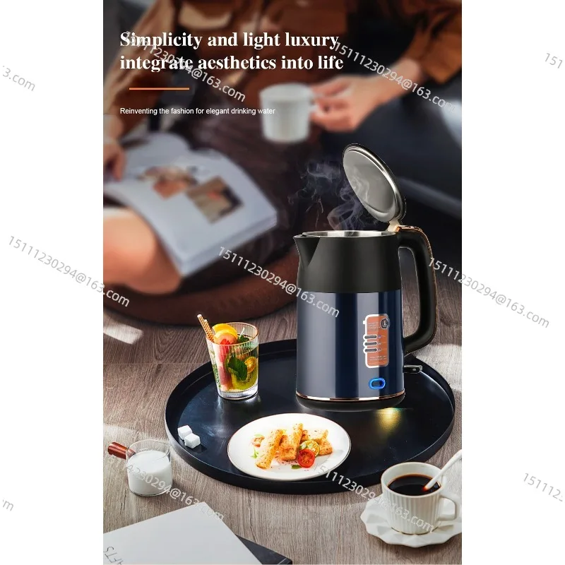 

Auto-Dry-Proof Electric Kettle 1.8L, EU Standard Fast Boiling with Keep Warm