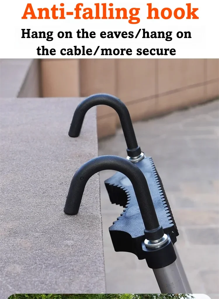 Compact Telescopic Straight Ladder Quick Retraction Design For Loft And Household Use