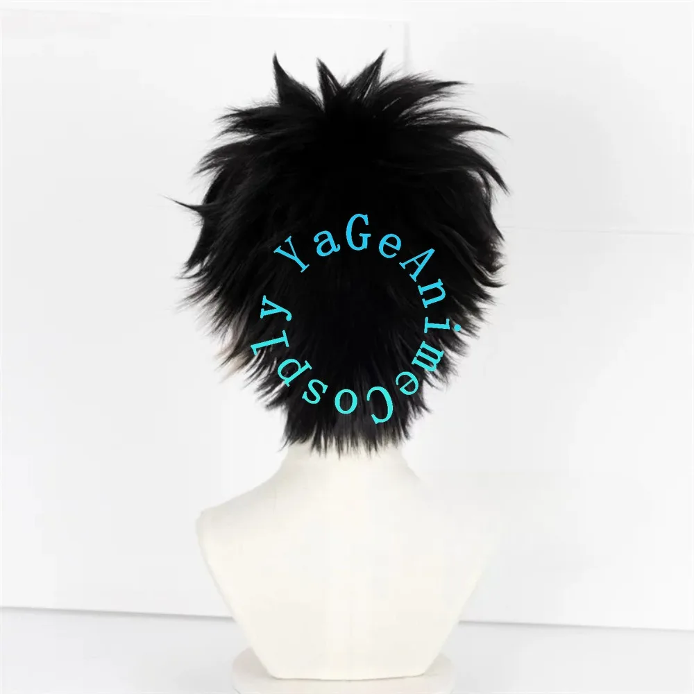 Anime Kaiju No.8 Gen Narumi Wig Black Gray Pompadour Teased for Defense Force Cosplay view 4