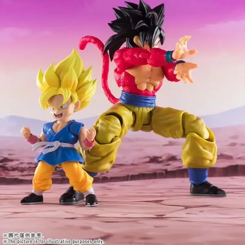 15cm Anime Dragon Ball Demoniacal Fit Untamed Power Action Figure Super Saiyan 4 Son Goku Time Space Ranger Edition 3.0 Model