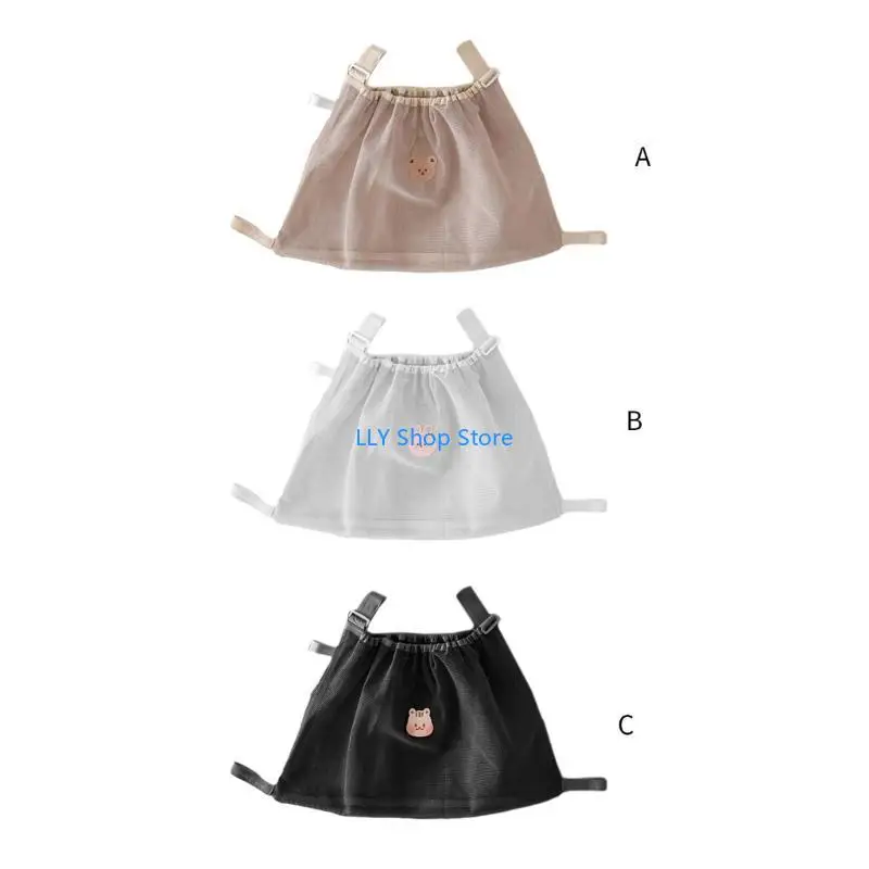 

T8UD Netting Bag Stroller Organizers Baby Bottle Diaper Storage Bags for Travel Out