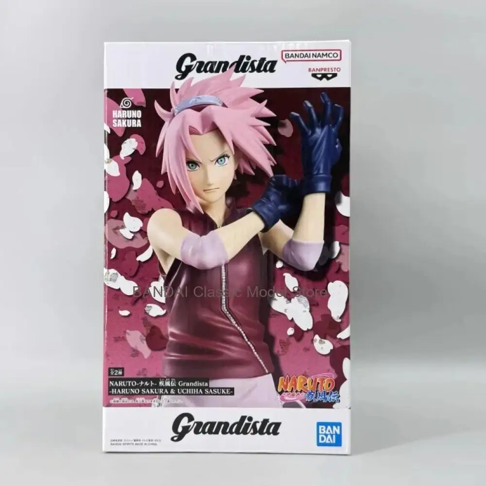 

BANDAI Genuine Banpresto Naruto Shippuden Grandista Haruno Sakura Anime Action Figures Collection Model Toy Ornaments Gift