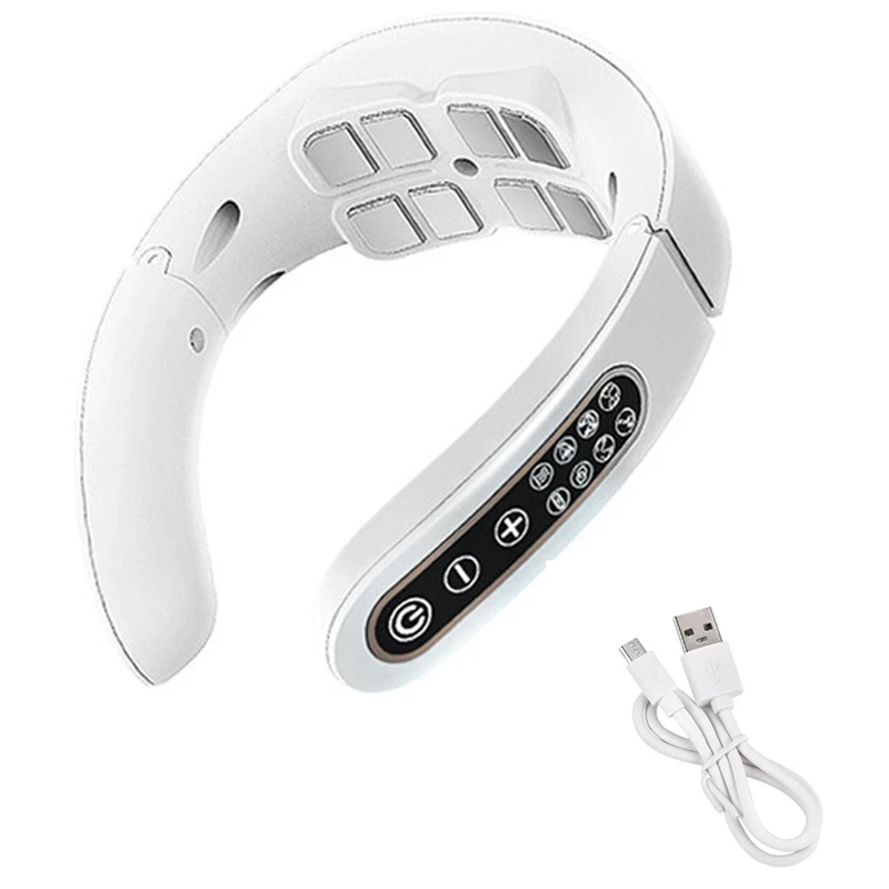 

Electric Vertebra Massager EMS Pulse Massager With Heat Fit For Pain Relief Therapy Gift For Family