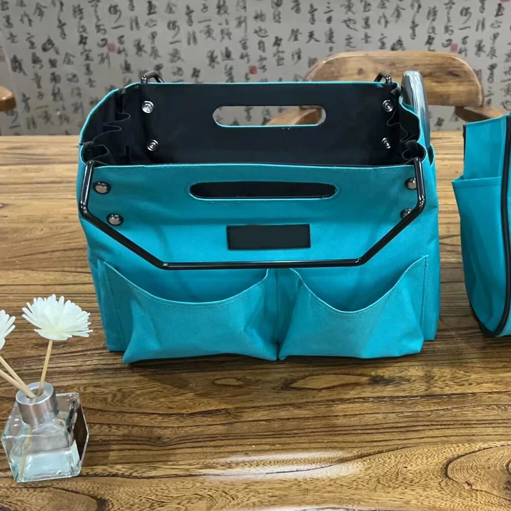 

Telescoping Ladder Tool Bag Folding Tool Pouch Waterproof Oxford Cloth Tool Pouch with Pockets for Carpenter Plumber Electrician