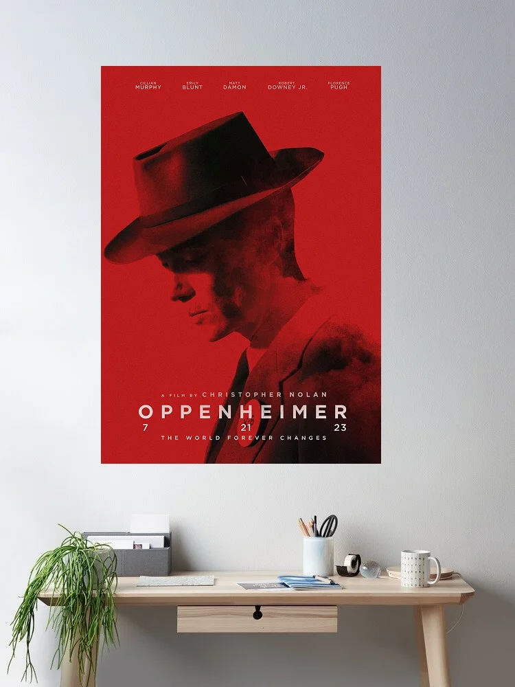 Oppenheimer Movie,Art Picture Print Silk Poster Home Wall Decor