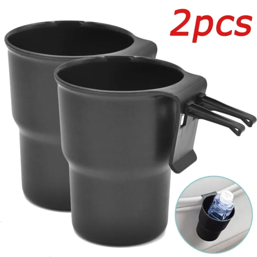 Multifunctional Car Cup Holder Air Vent Mount Seat Back Hanging Stand Bottle Drinks Storage Holders Auto Interior Organizers 2PC