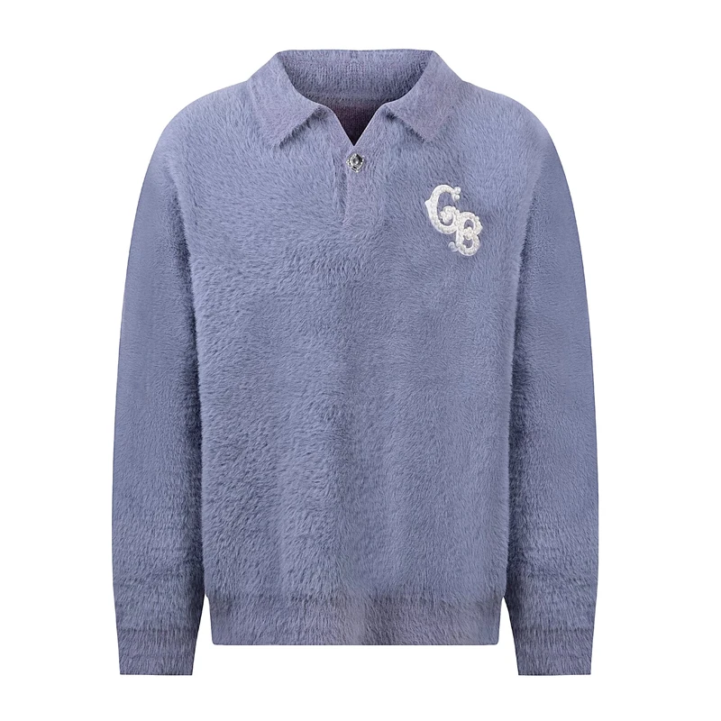 

Свитера Good Brand 25, зимняя мода, новая уличная одежда, жемчужно-серебристые пуловеры с пряжкой и перьями, флисовые пуловеры с воротником-поло для мужчин и женщин