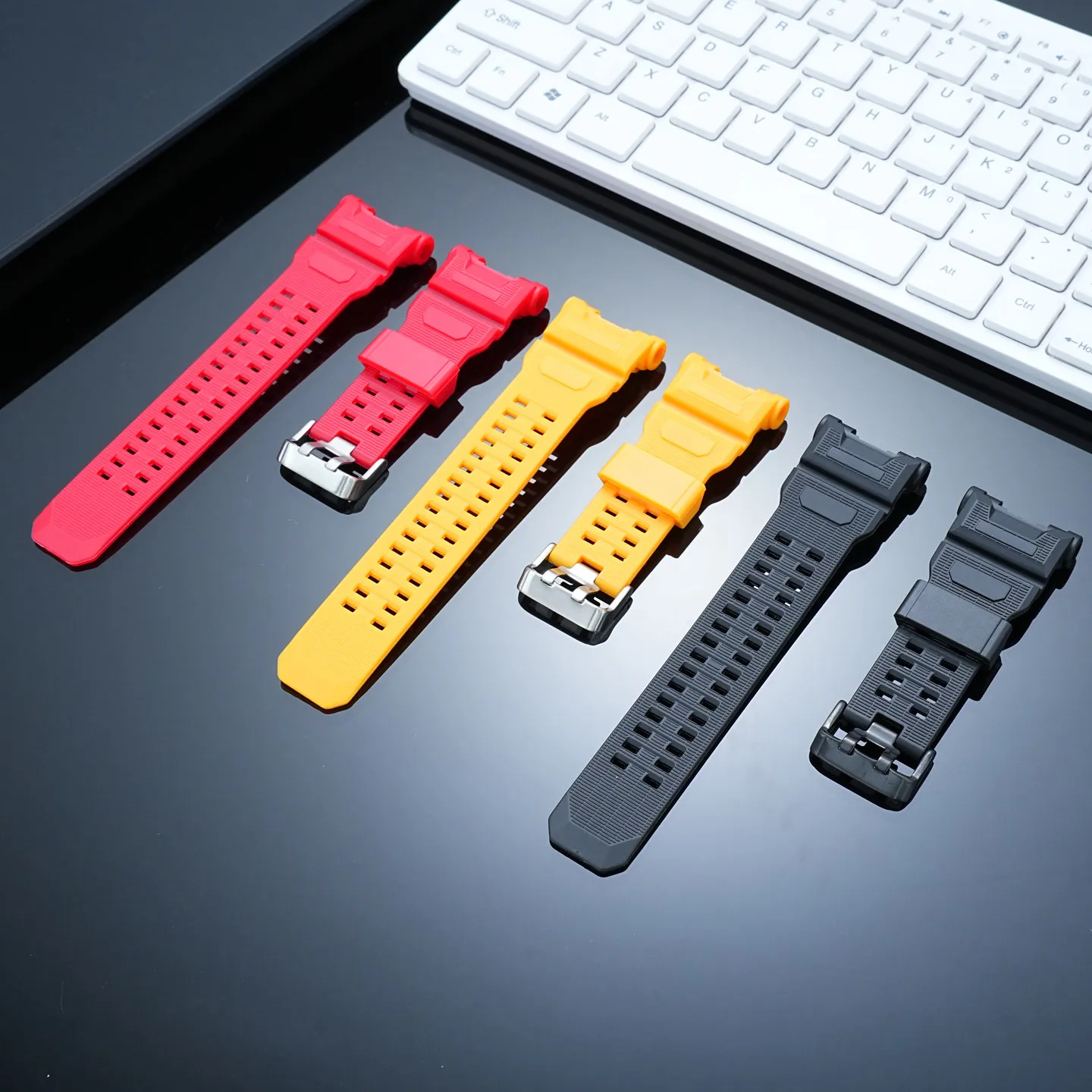 Suitable for Casio 3554 Sports Waterproof Resin Strap GPR-H1000 Catman Third Generation Series Watch Accessories