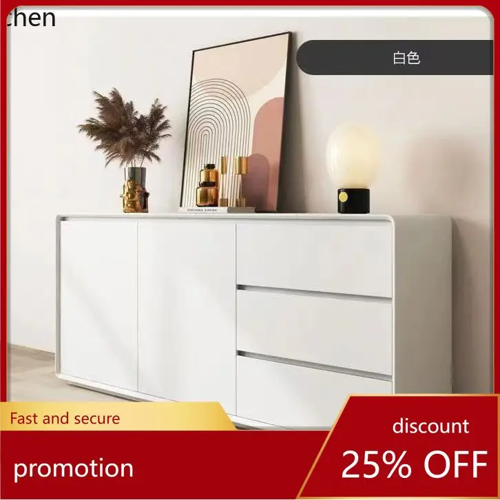 

ZML Solid Wood Sideboard Wall-Mounted Multi-Functional Living Room Storage Cabinet Small Apartment Sideboard