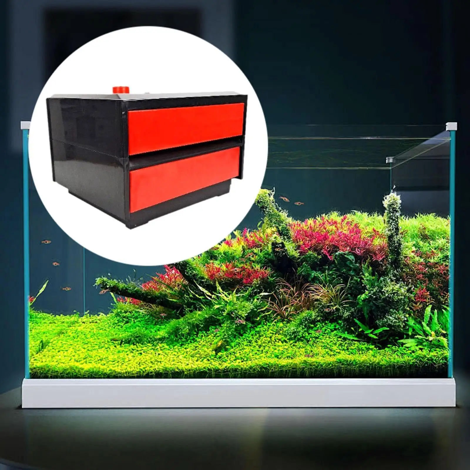 

Aquarium External Filter Drip Flow Box Circulation Water Cleaning Wet Dry Separation Box Drawer Design Fish Tank Filtration Unit