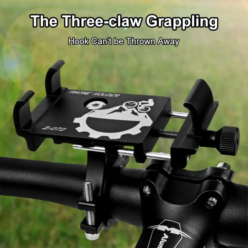 모든 스마트폰용 알루미늄 오토바이 자전거 휴대폰 스탠드, 거치대 마운트 핸들 바 지원, 2024 신제품