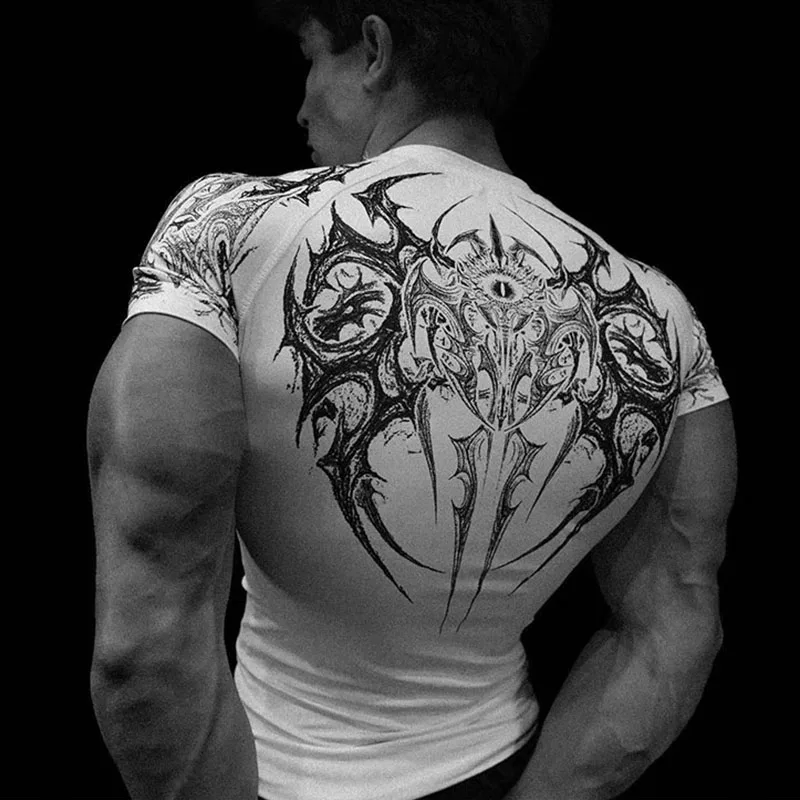 Men Compression Gym T Shirt Quick Dry Short Sleeve Workout Tee Bodybuilding Fitness Training Sport Tops Sports Running T-shirt