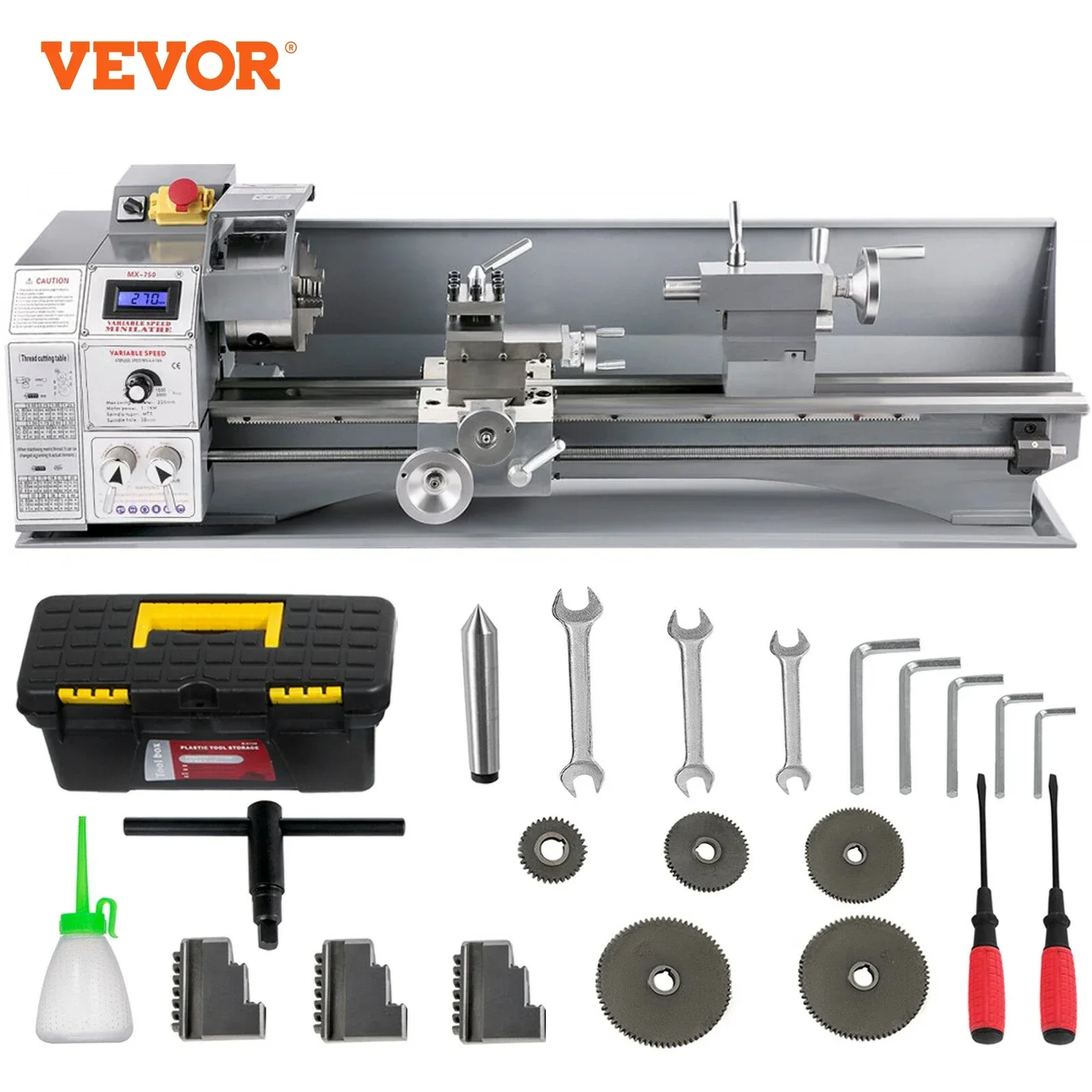 VEVOR Pro Leg Stretcher 220LBS BeenstretchmachineMiniMetalLatheVariableLargeSwing Range220VVoor metaalbewerking Draad maken