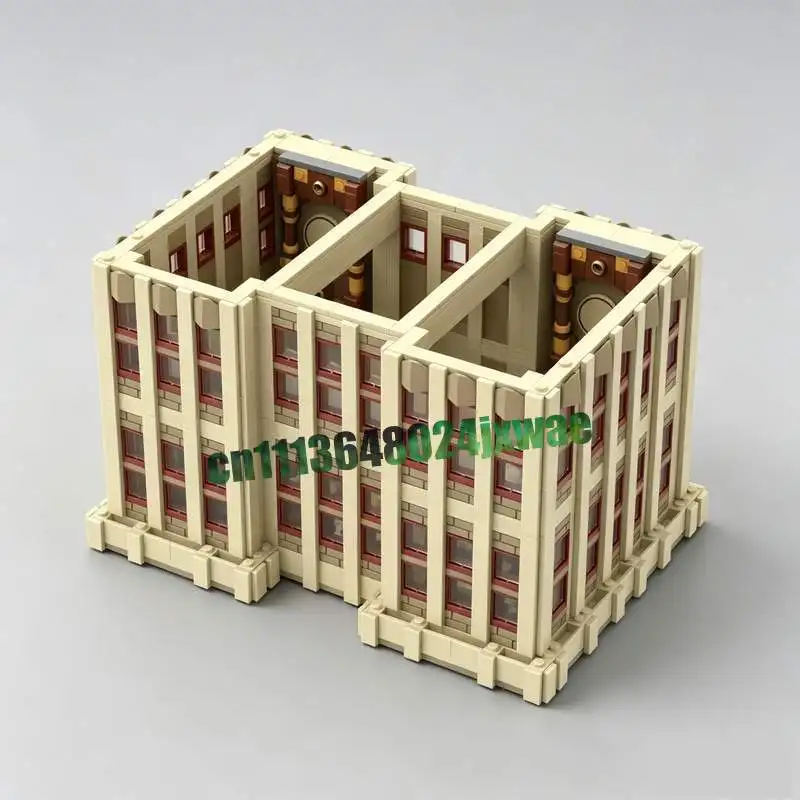 NEW 1975 Parts Empire Brick Building 8th Floor Model Custom Puzzle Architecture DIY Creative Assembly Toy Blocks Popular Gifts