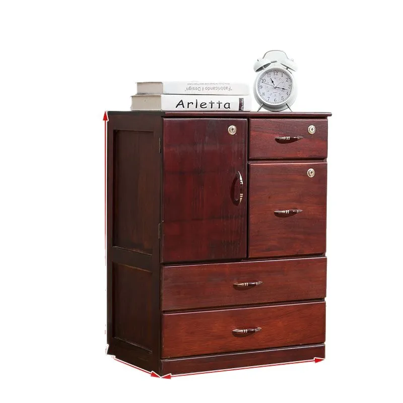 

Integral solid wood low cabinet living room drawer storage locker lock low locker TV cabinet